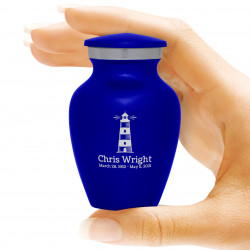 Lighthouse Keepsake Urn - Midnight Blue