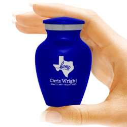 Texas Home Keepsake Urn - Midnight Blue