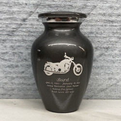 Customer Gallery - Motorcycle Keepsake Urn - Gunmetal Gray
