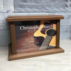 Customer Gallery - Acoustic Guitar Cremation Urn - Prestige Walnut