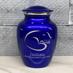 Customer Gallery - Sleeping Cat Cremation Urn - Midnight Blue